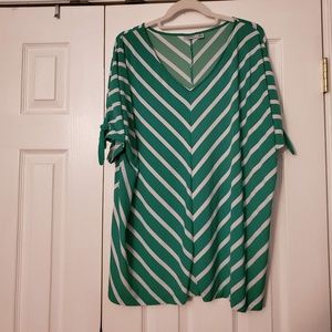 Chevron stripe dolman top